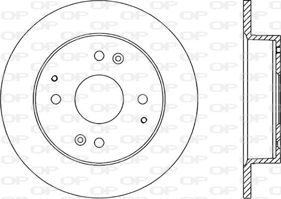 OPEN PARTS Тормозной диск BDA1214.10